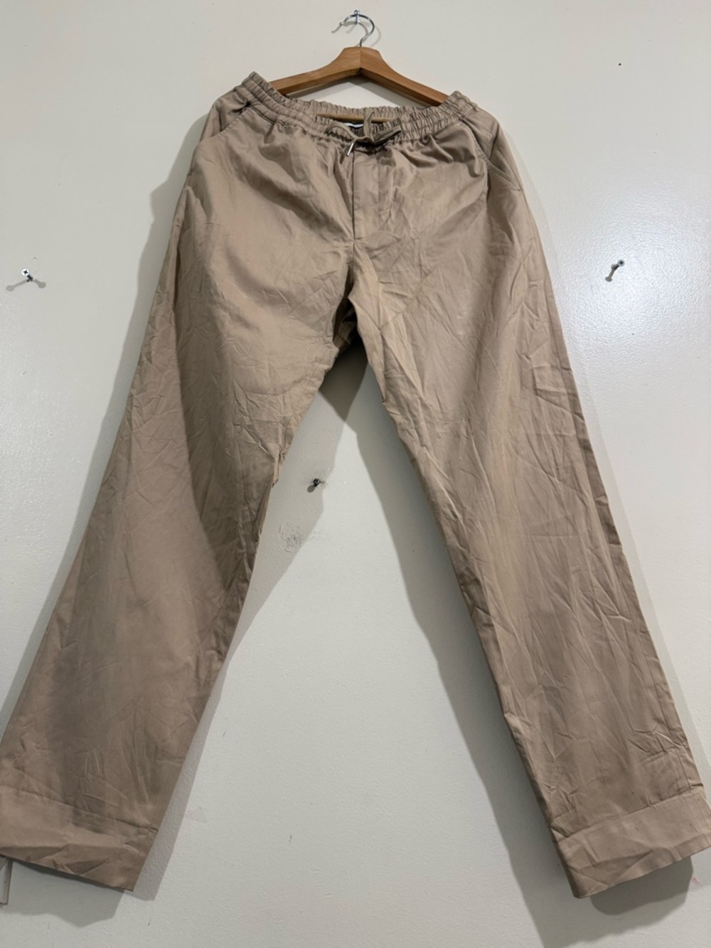 Sandro Men's Drawstring Chinos - Light Beige